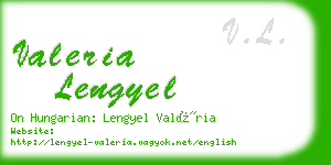 valeria lengyel business card